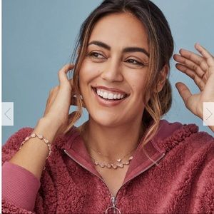 Kendra Scott Susanna Rose Gold Necklace Sand Drusy